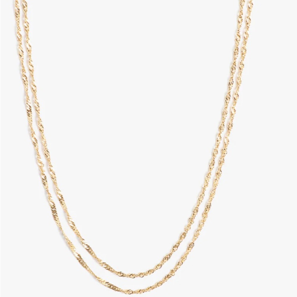 Marrin Costello Helix Layers Gold Necklace